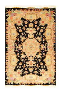 Persisk tæppe - Tabriz - Royal - 152 x 102 cm - sort
