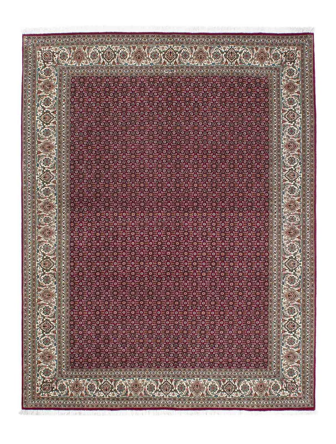 Persisk tæppe - Tabriz - 202 x 151 cm - mørkerød