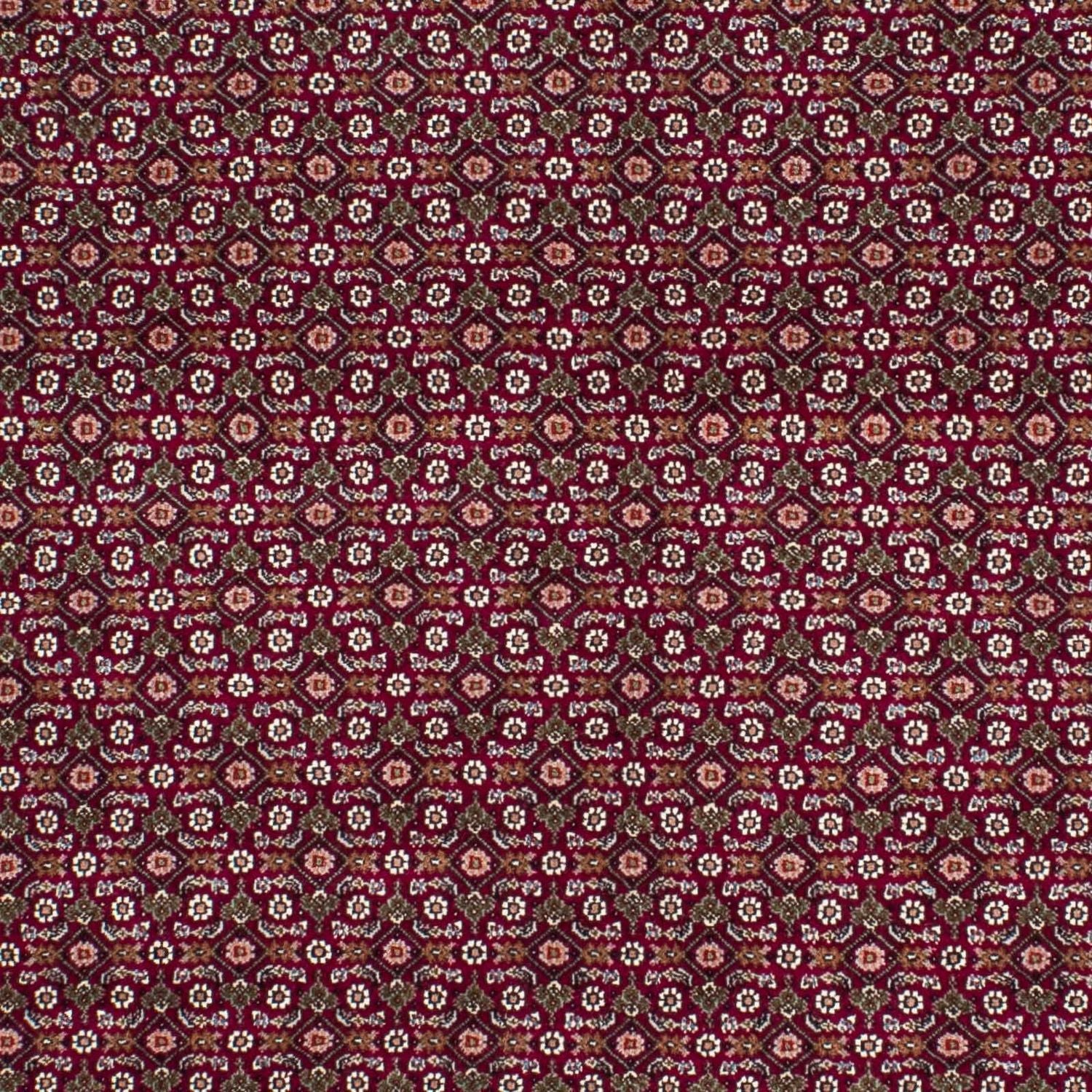 Persisk tæppe - Tabriz - 202 x 151 cm - mørkerød