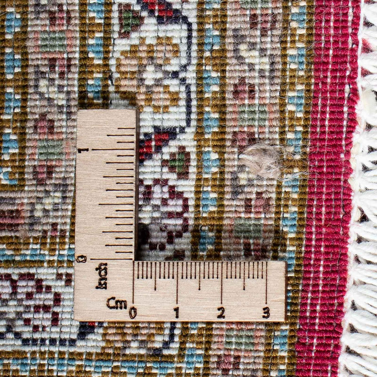 Persisk tæppe - Tabriz - 208 x 152 cm - mørkerød