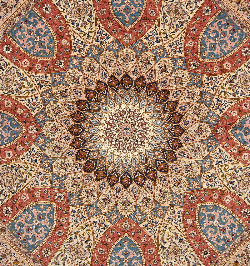 Persisk tæppe - Tabriz - Royal firkantet  - 254 x 248 cm - flerfarvet