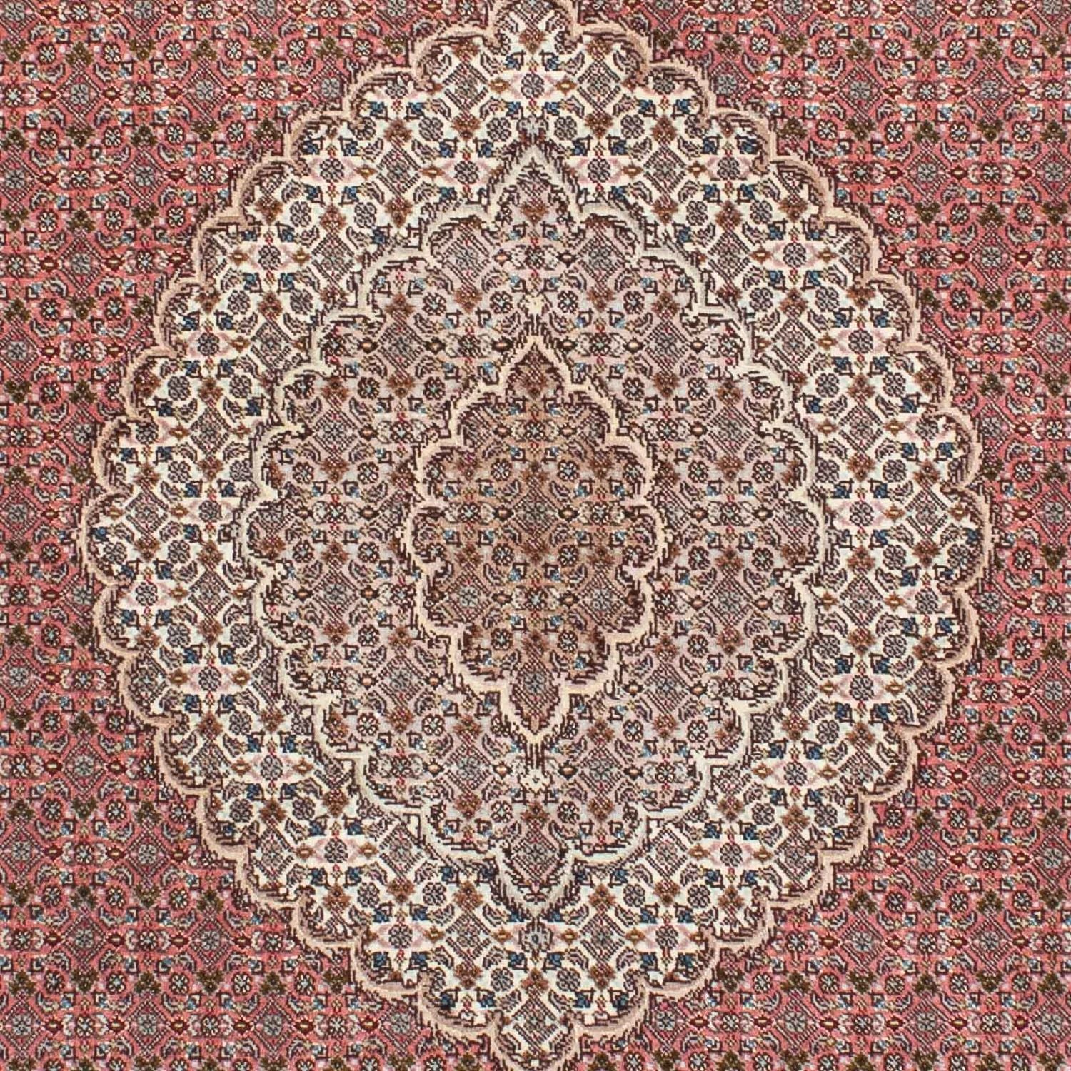 Persisk tæppe - Tabriz - 210 x 152 cm - lysrød