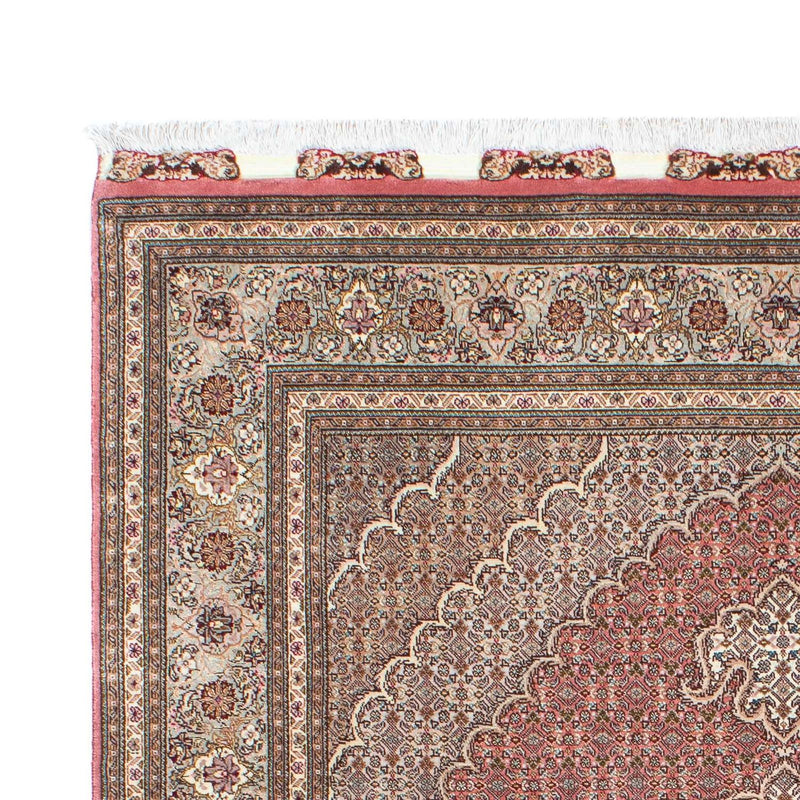 Persisk tæppe - Tabriz - 210 x 152 cm - lysrød