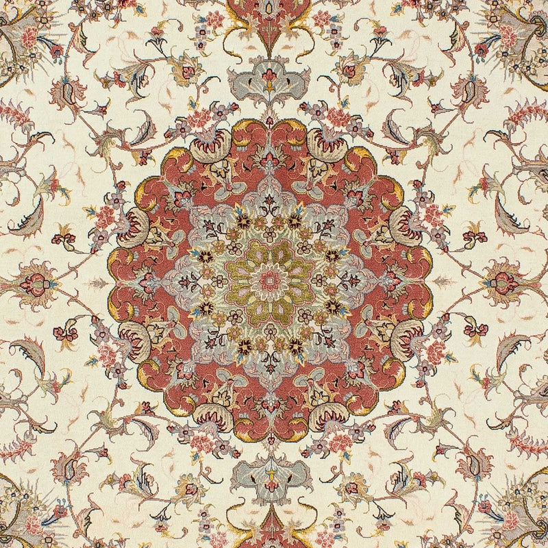 Persisk tæppe - Tabriz - Royal - 198 x 150 cm - beige