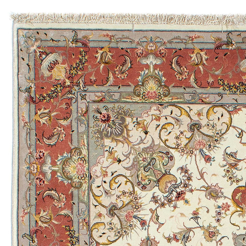 Persisk tæppe - Tabriz - Royal - 198 x 150 cm - beige