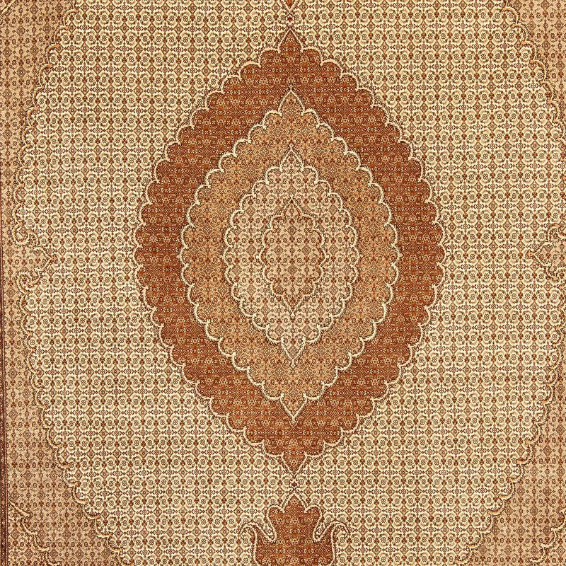 Persisk tæppe - Tabriz - 361 x 249 cm - lys brun