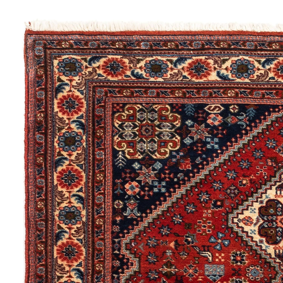 Persisk tæppe - Nomadisk - 147 x 100 cm - mørkerød