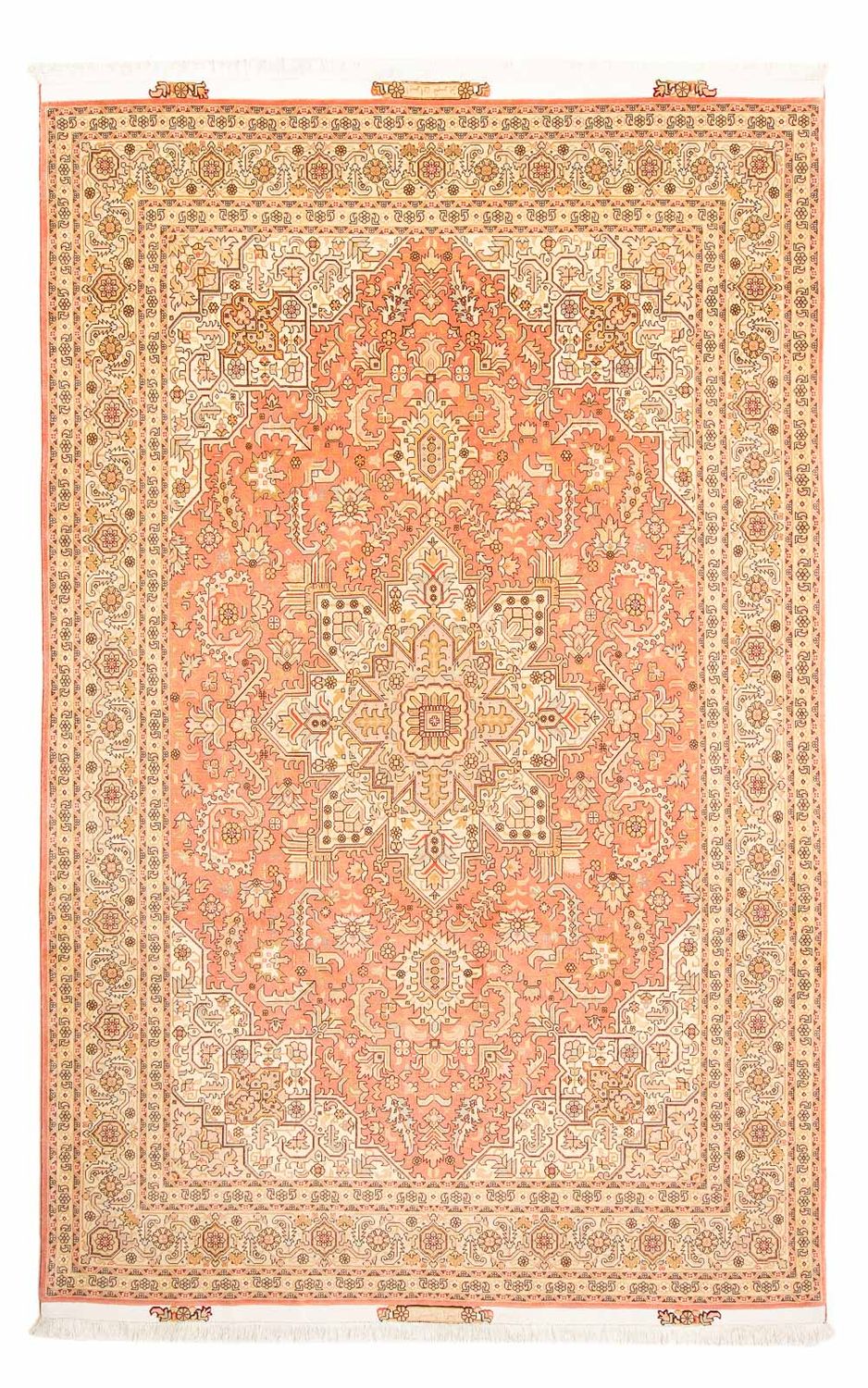 Persisk tæppe - Tabriz - Royal - 301 x 200 cm - lysrød
