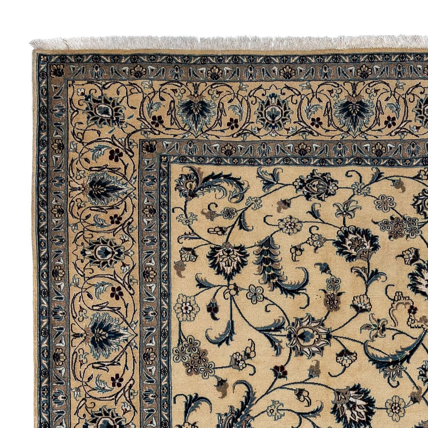 Persisk tæppe - Nain - Premium - 338 x 251 cm - beige