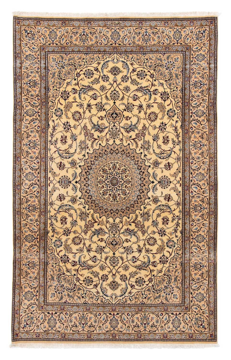 Persisk tæppe - Nain - Royal - 298 x 197 cm - beige