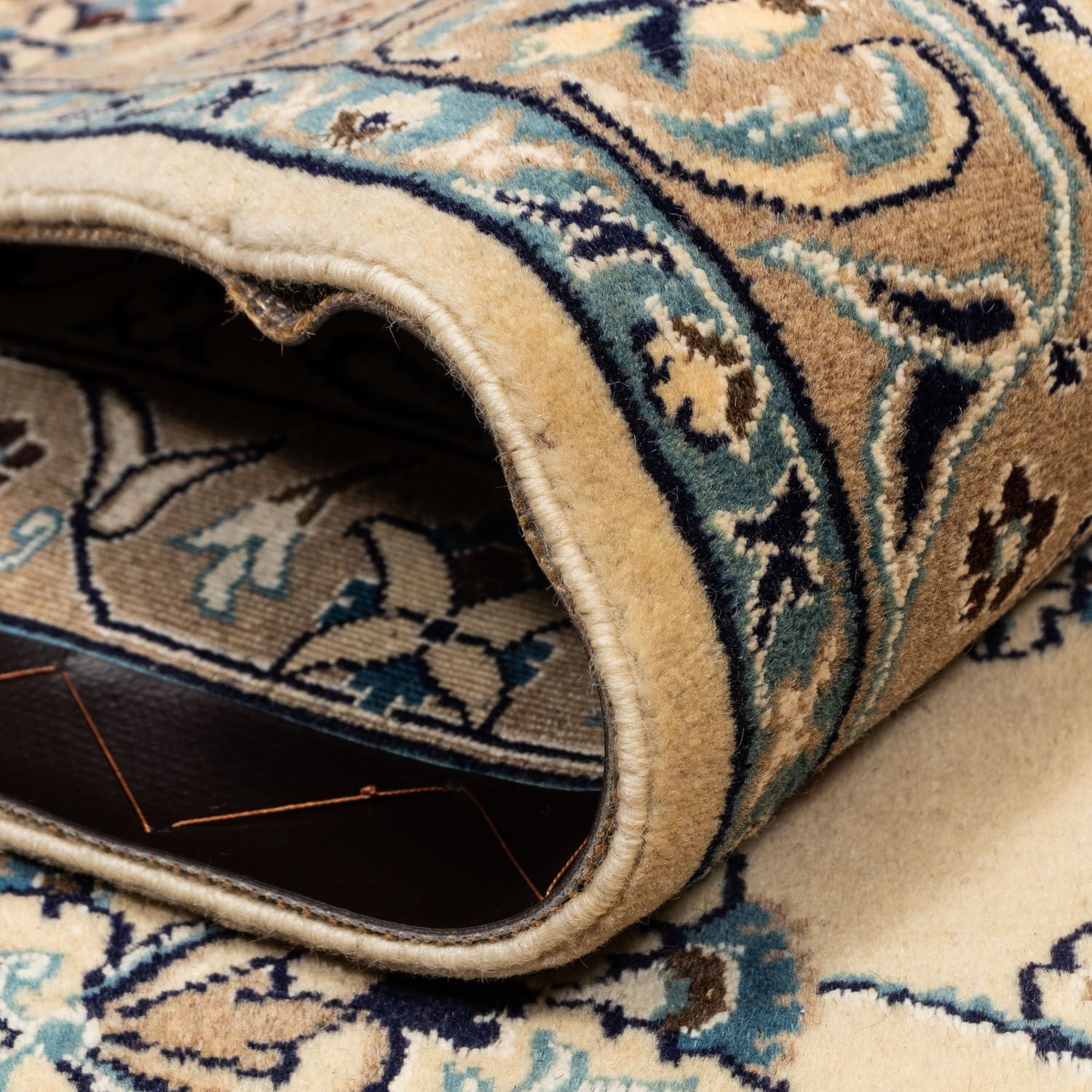 Persisk tæppe - Nain - Premium - 335 x 251 cm - beige