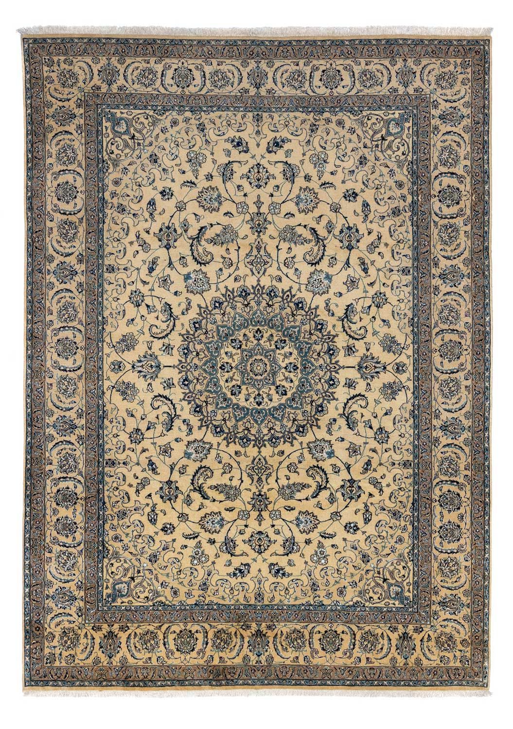 Persisk tæppe - Nain - Royal - 345 x 244 cm - beige