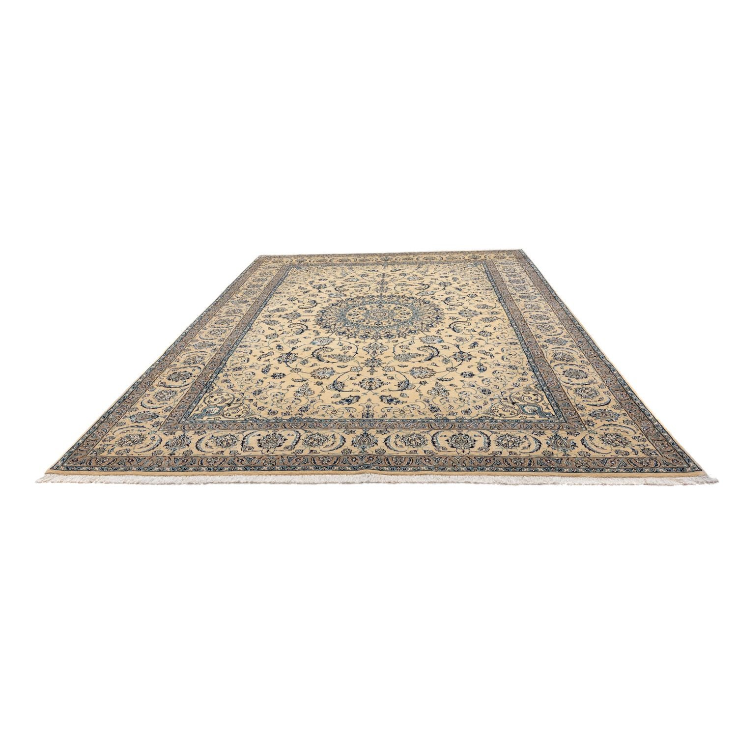 Persisk tæppe - Nain - Royal - 345 x 244 cm - beige