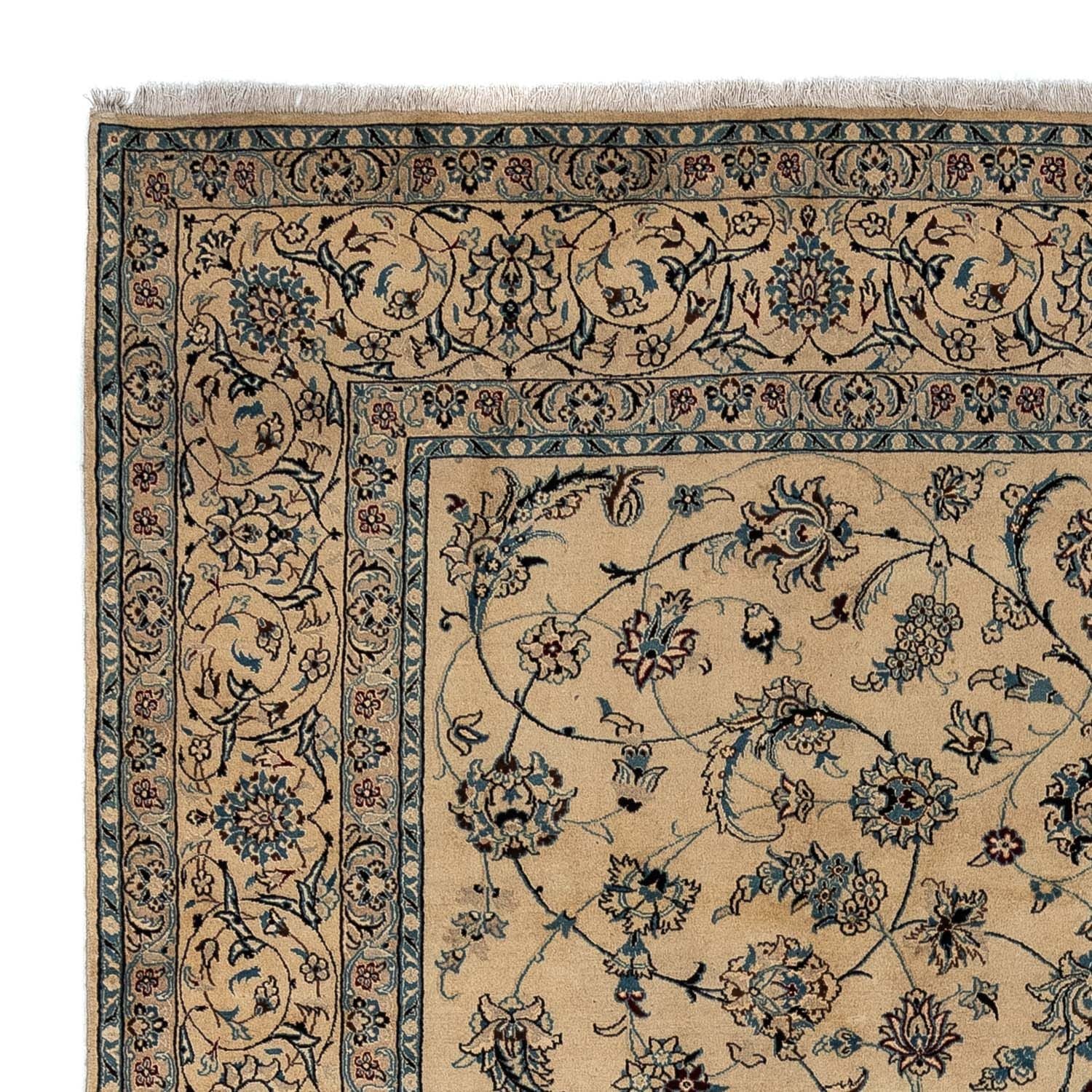 Persisk tæppe - Nain - Royal - 354 x 248 cm - mørk beige