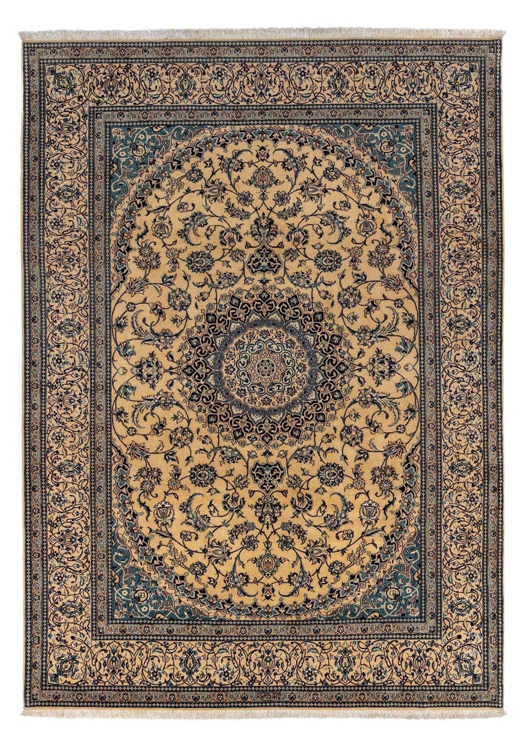 Persisk tæppe - Nain - Royal - 360 x 249 cm - mørk beige