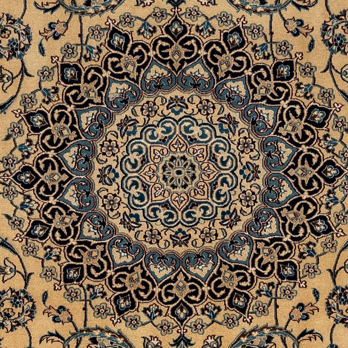 Persisk tæppe - Nain - Royal - 360 x 249 cm - mørk beige