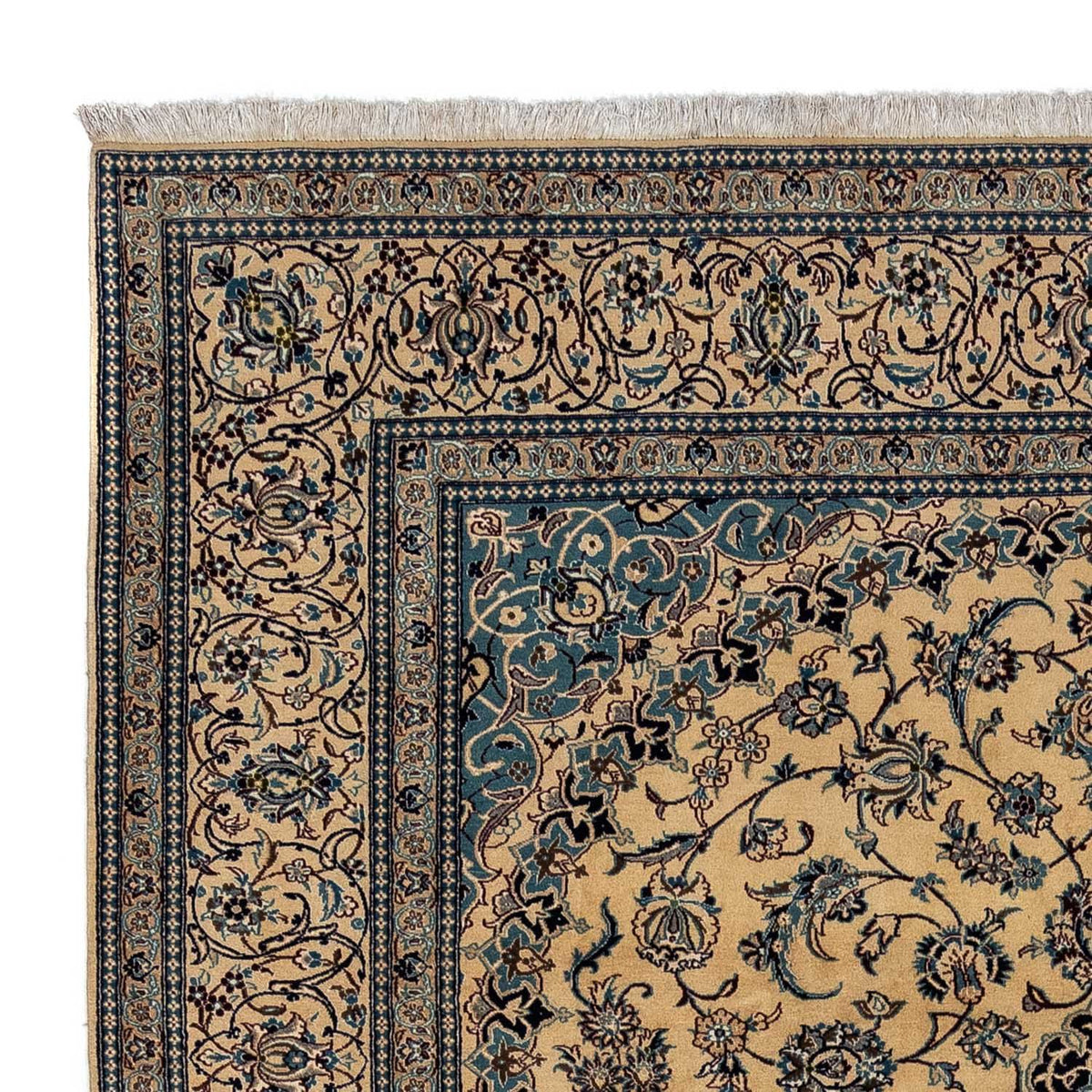 Persisk tæppe - Nain - Royal - 360 x 249 cm - mørk beige