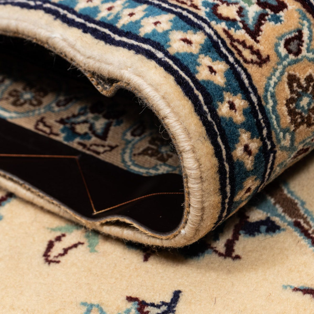 Persisk tæppe - Nain - Royal - 360 x 249 cm - mørk beige