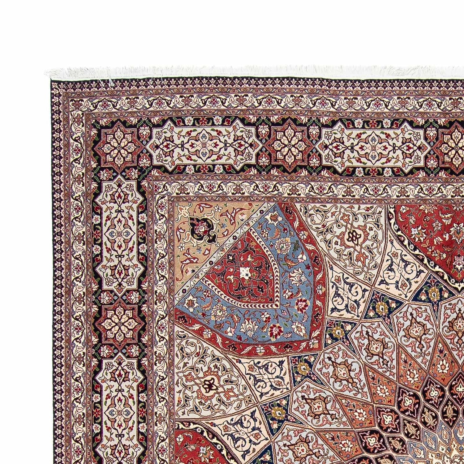 Persisk tæppe - Tabriz - Royal firkantet  - 300 x 298 cm - flerfarvet