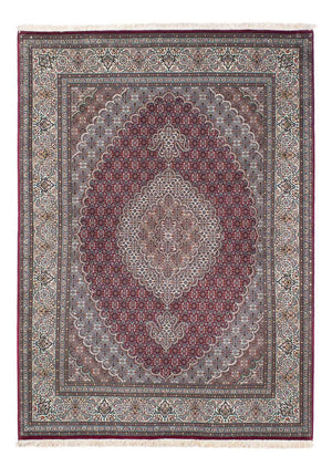 Persisk tæppe - Tabriz - 210 x 152 cm - mørkerød