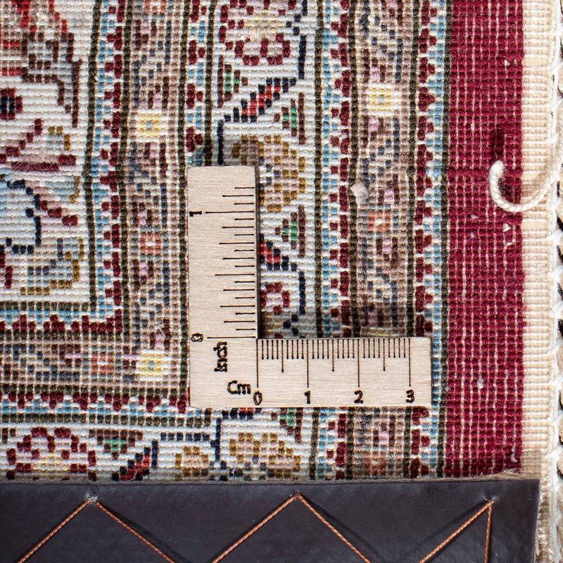 Persisk tæppe - Tabriz - 210 x 152 cm - mørkerød