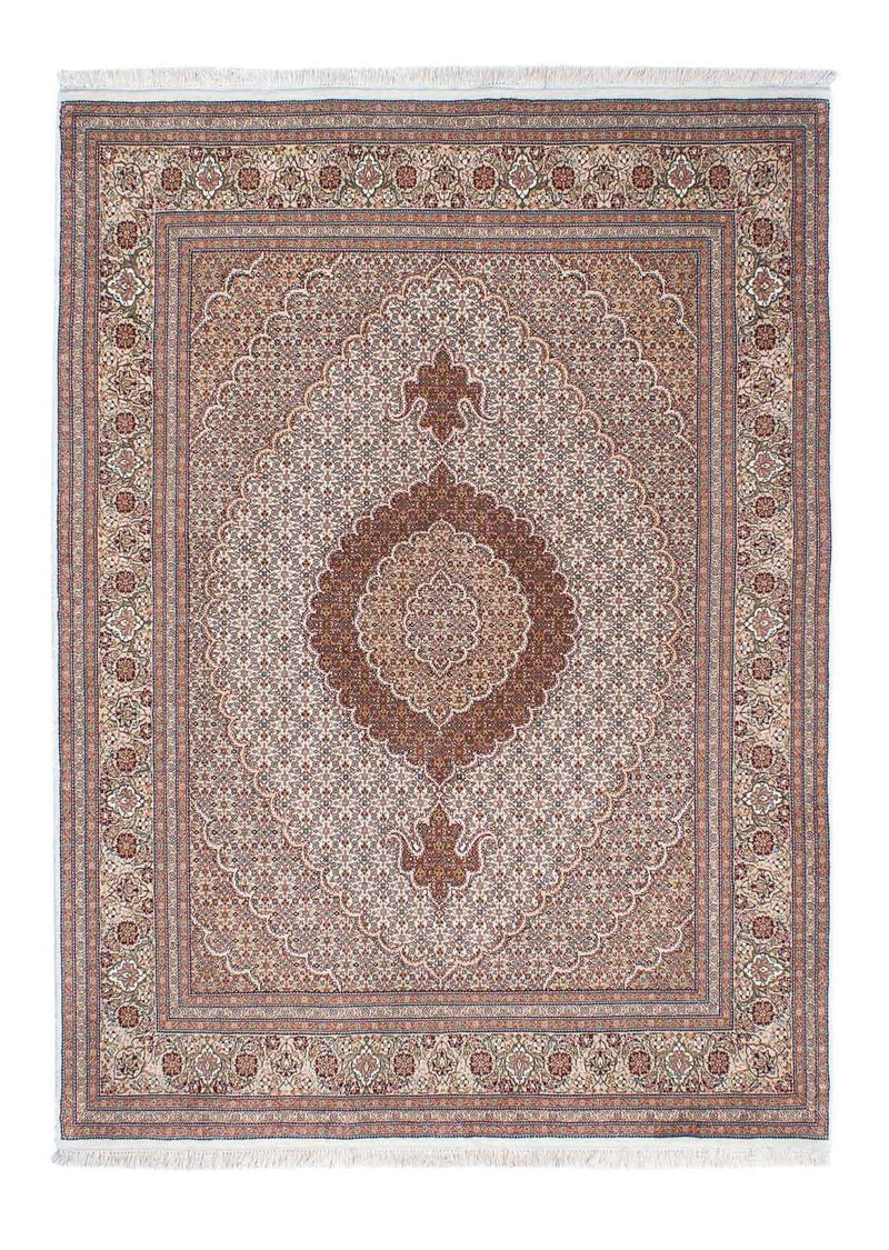 Persisk tæppe - Tabriz - 214 x 154 cm - lys brun