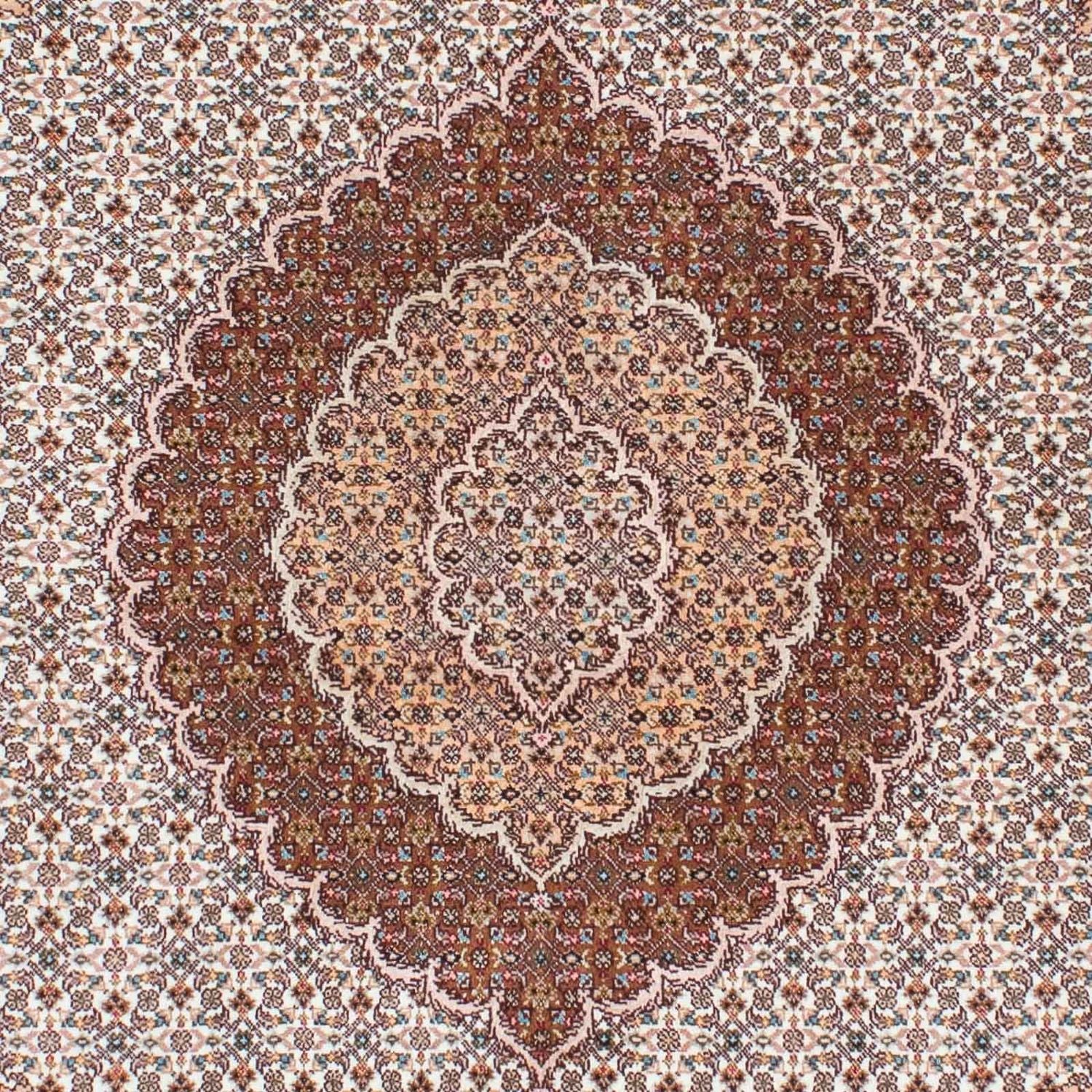 Persisk tæppe - Tabriz - 214 x 154 cm - lys brun