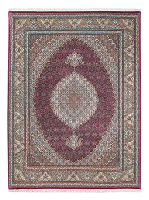 Persisk tæppe - Tabriz - 206 x 153 cm - mørkerød