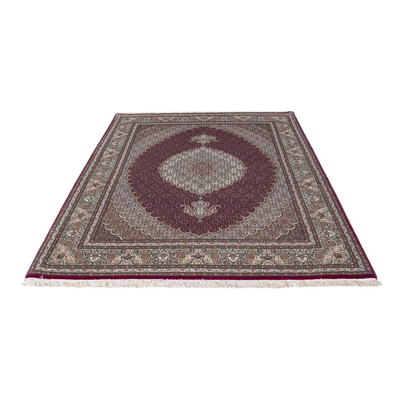 Persisk tæppe - Tabriz - 206 x 153 cm - mørkerød