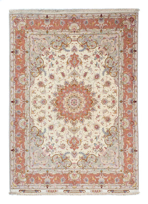 Persisk tæppe - Tabriz - Royal - 205 x 152 cm - beige