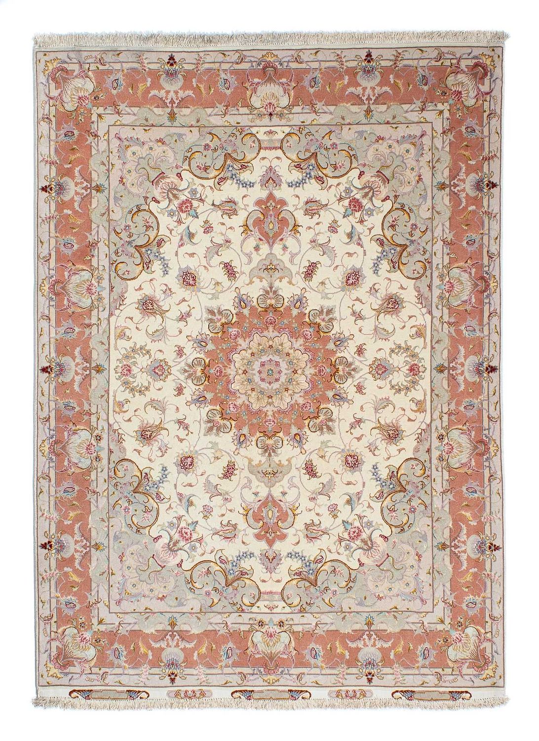 Persisk tæppe - Tabriz - Royal - 205 x 152 cm - beige