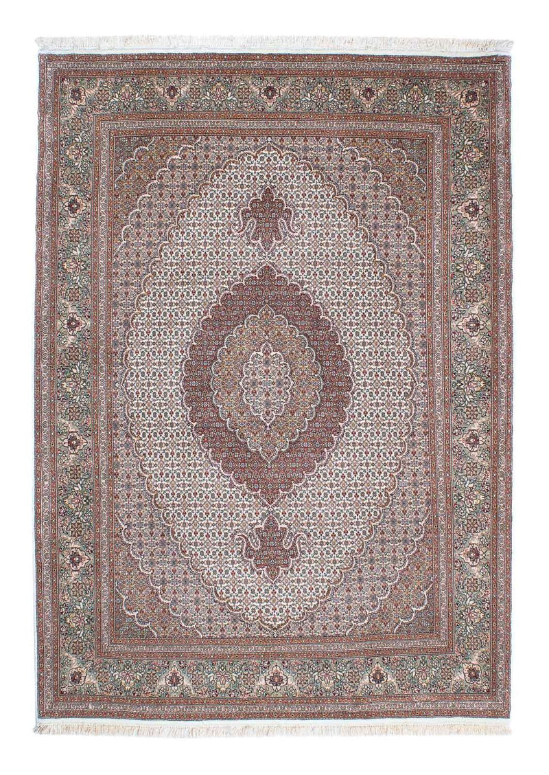 Persisk tæppe - Tabriz - 210 x 151 cm - lys brun