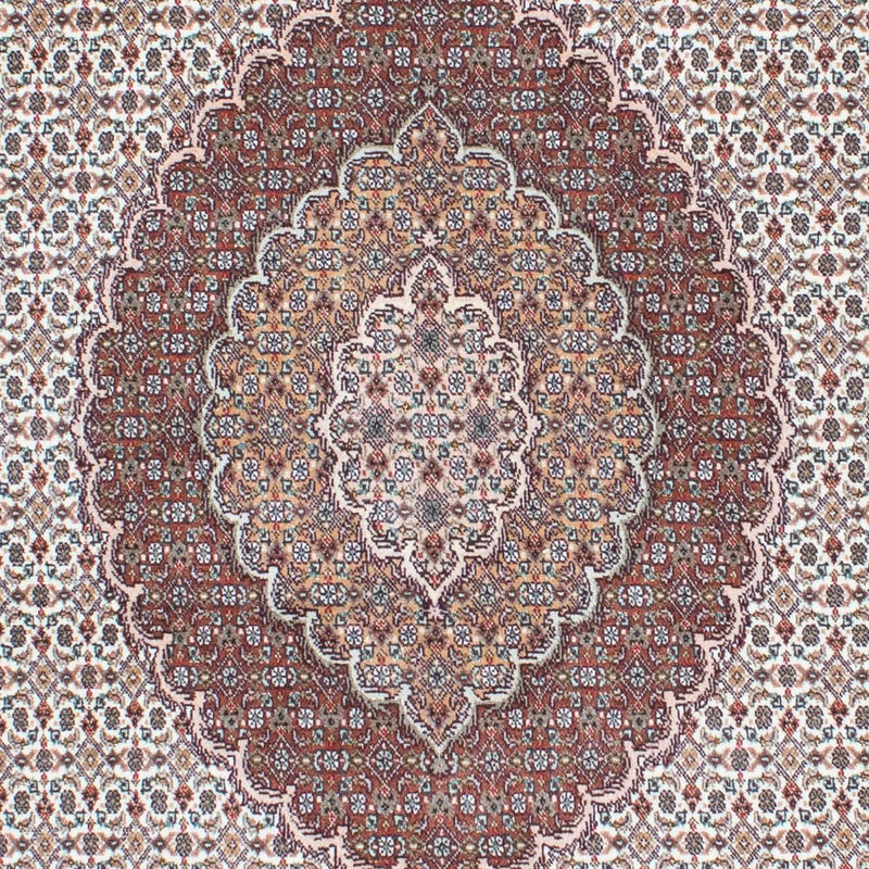 Persisk tæppe - Tabriz - 210 x 151 cm - lys brun