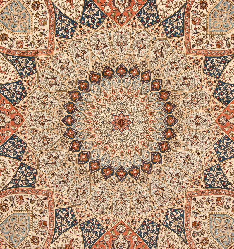 Persisk tæppe - Tabriz - Royal firkantet  - 264 x 253 cm - lys brun