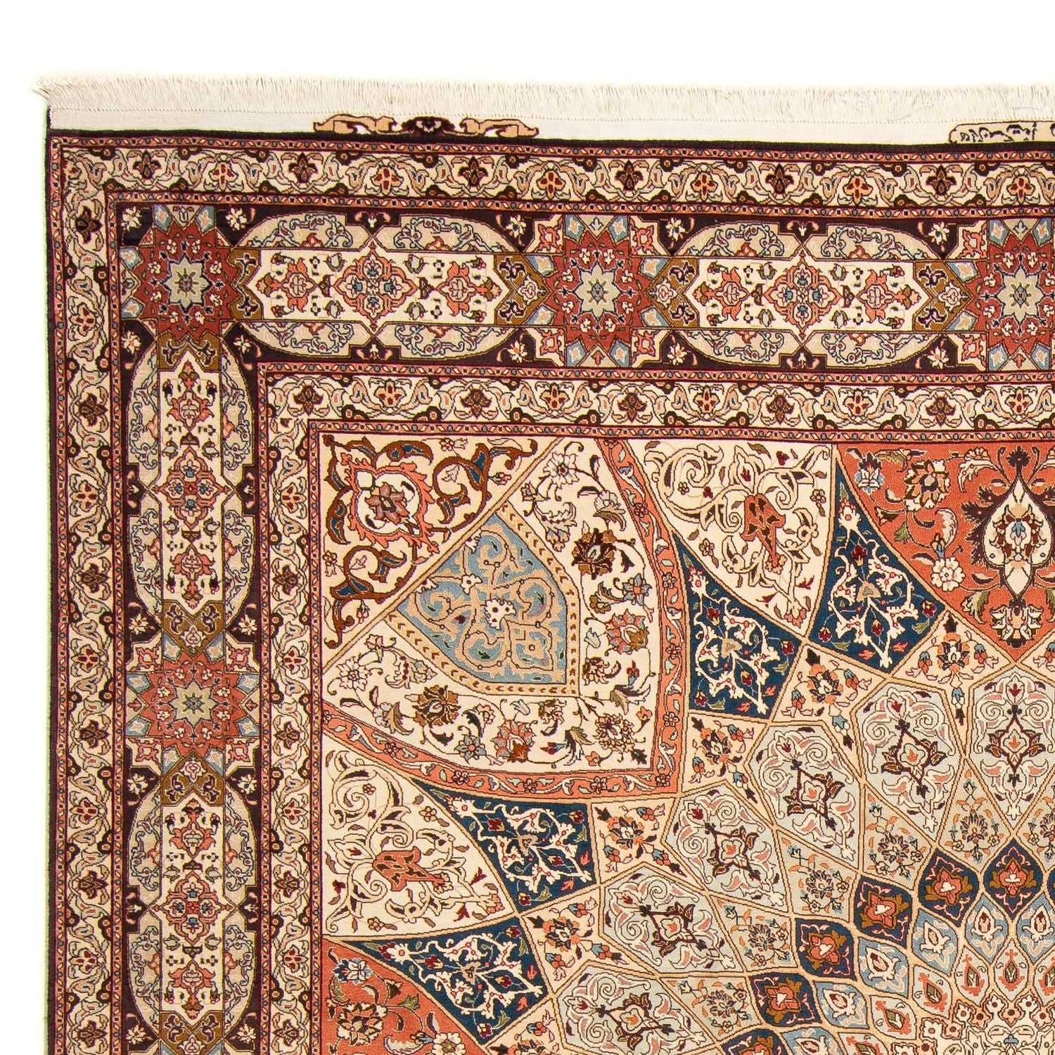 Persisk tæppe - Tabriz - Royal firkantet  - 264 x 253 cm - lys brun