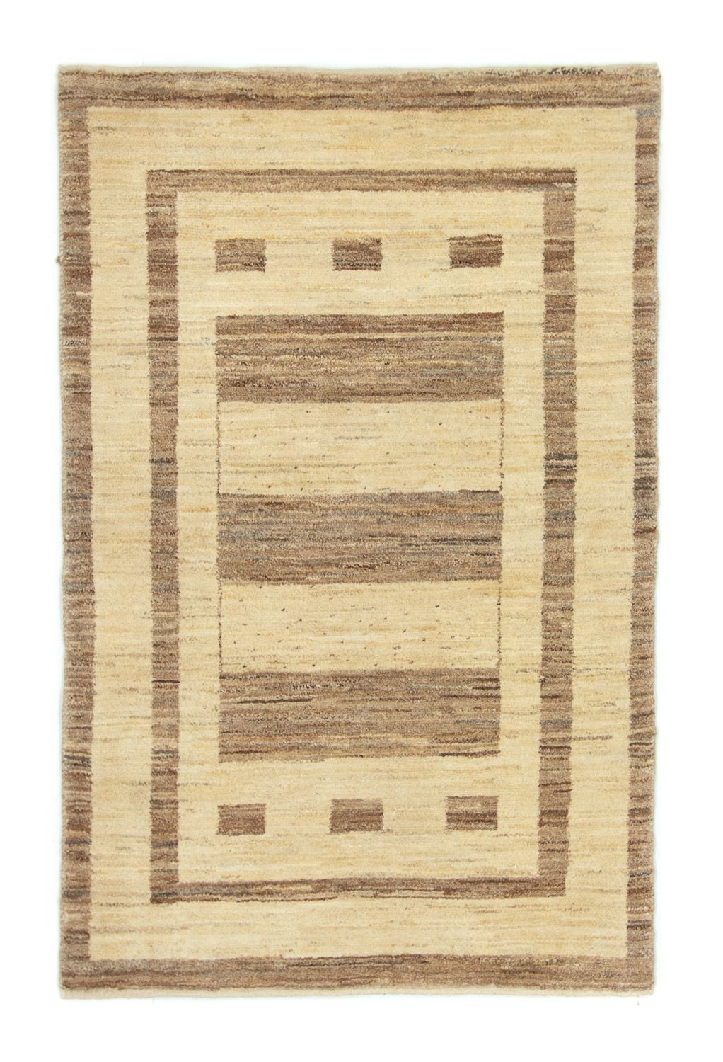 Gabbeh-tæppe - Persisk - 153 x 96 cm - beige