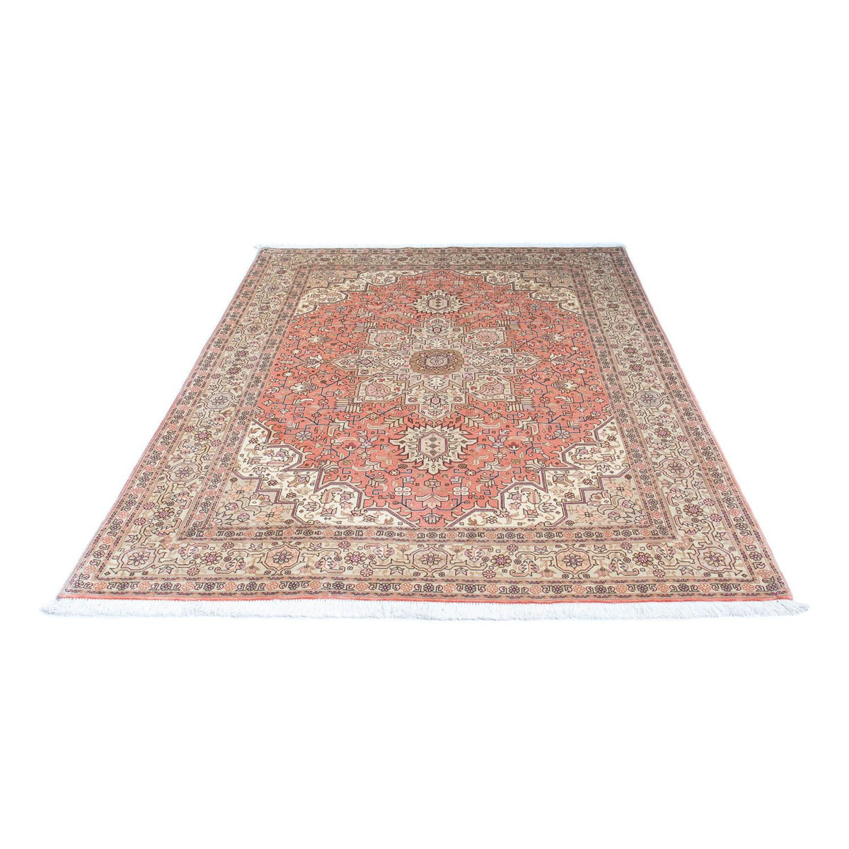 Persisk tæppe - Tabriz - Royal - 210 x 152 cm - beige