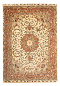 Persisk tæppe - Tabriz - Royal - 413 x 297 cm - brun