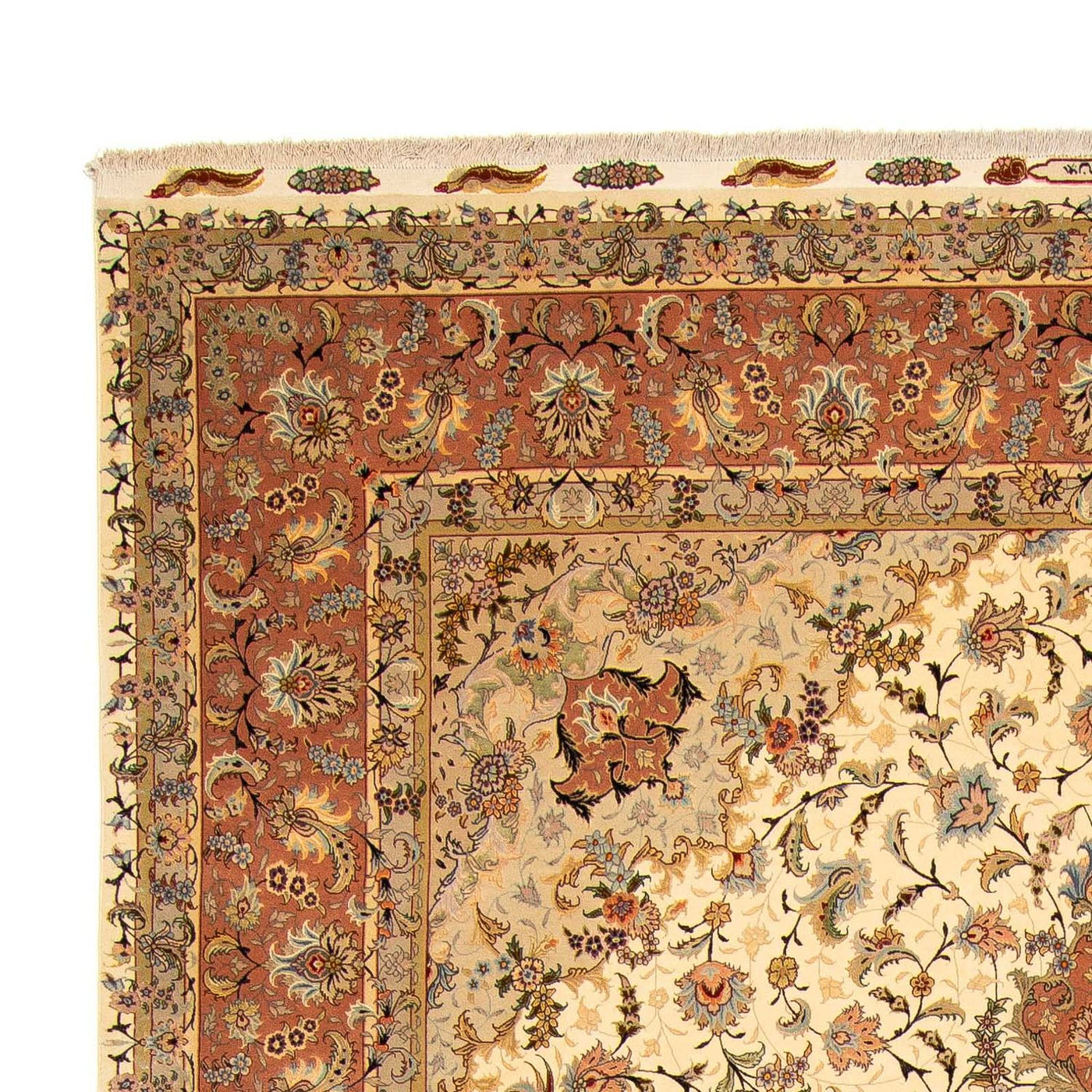 Tabriz - 50 Raj Tæppe 413x297cm - Persisk tæppe