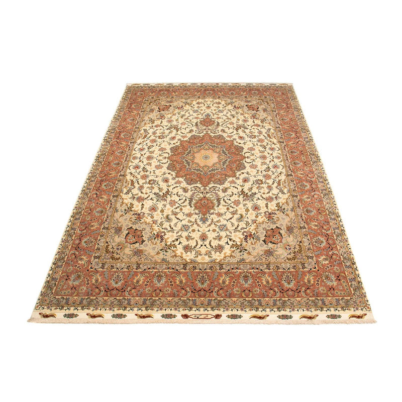 Persisk tæppe - Tabriz - Royal - 413 x 297 cm - brun