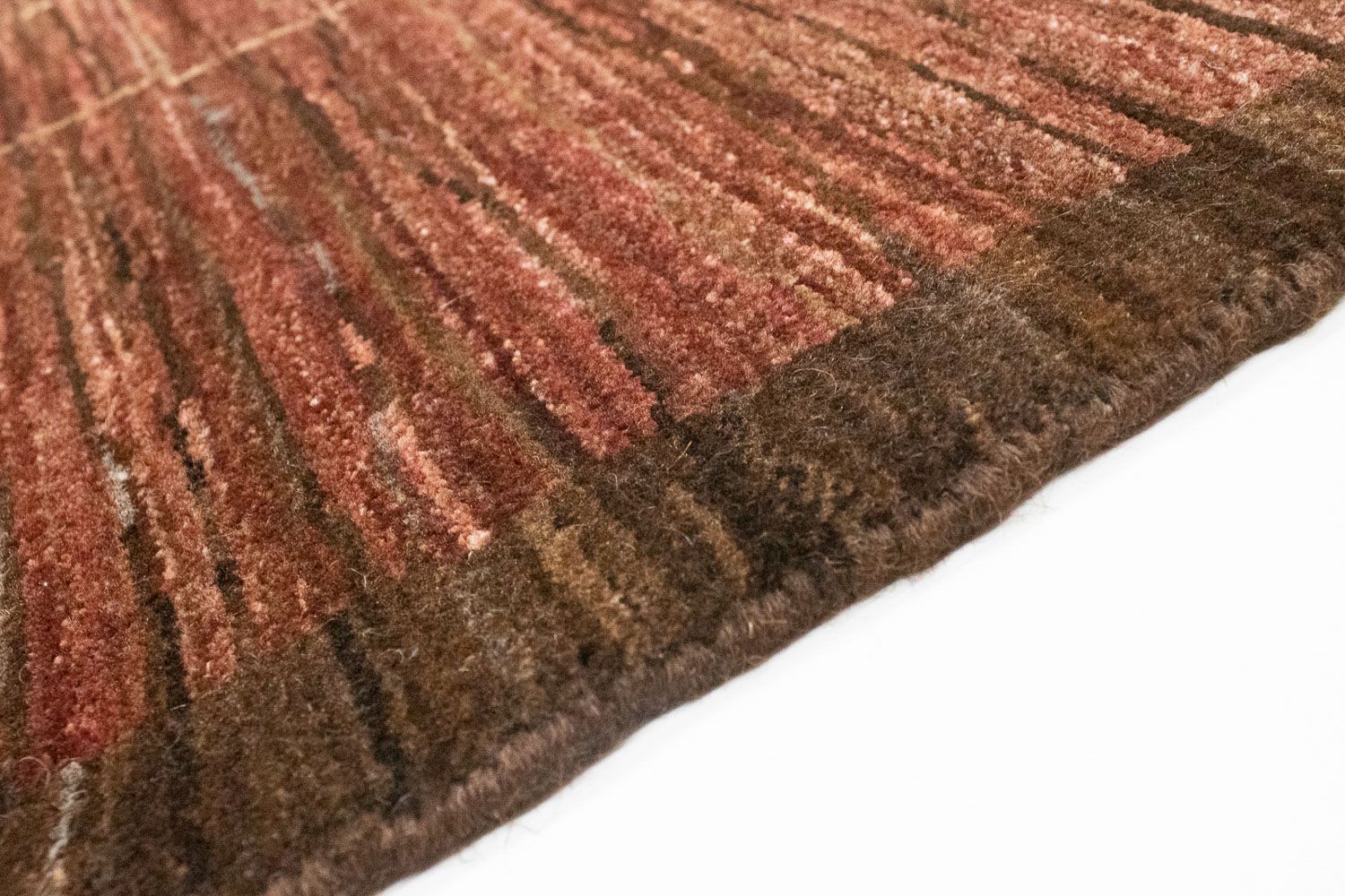 Gabbeh Tæppe - Loribaft Persisk - 209 x 160 cm - lys mocca