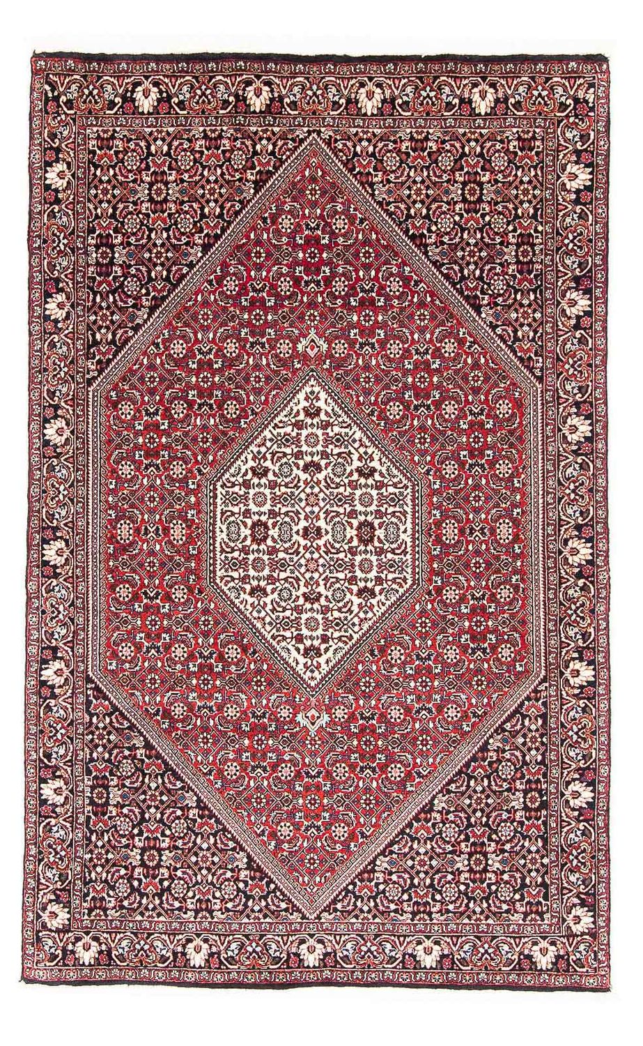 Persisk tæppe - Bijar - 172 x 110 cm - lysrød