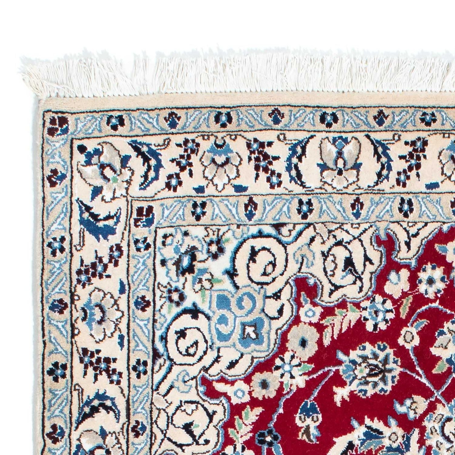 Persisk tæppe - Nain - Royal - 173 x 110 cm - mørkerød