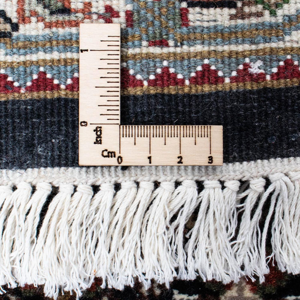 Løber Persisk tæppe - Tabriz - 401 x 82 cm - mørkeblå