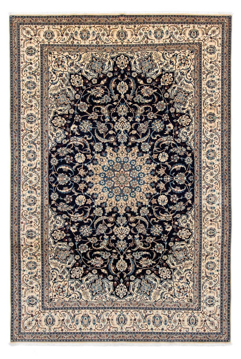 Persisk tæppe - Nain - Royal - 309 x 203 cm - sort