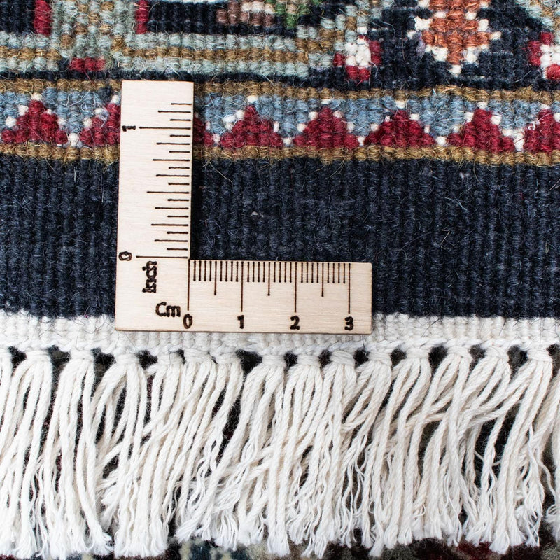 Løber Persisk tæppe - Tabriz - 393 x 83 cm - mørkeblå