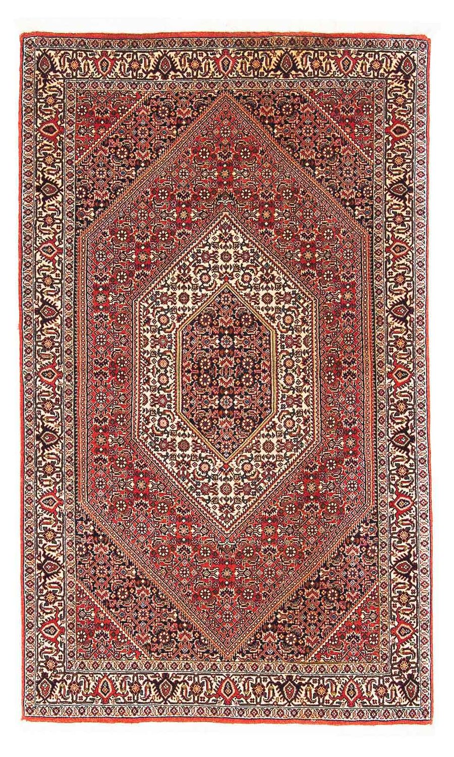 Persisk tæppe - Bijar - 153 x 89 cm - rød