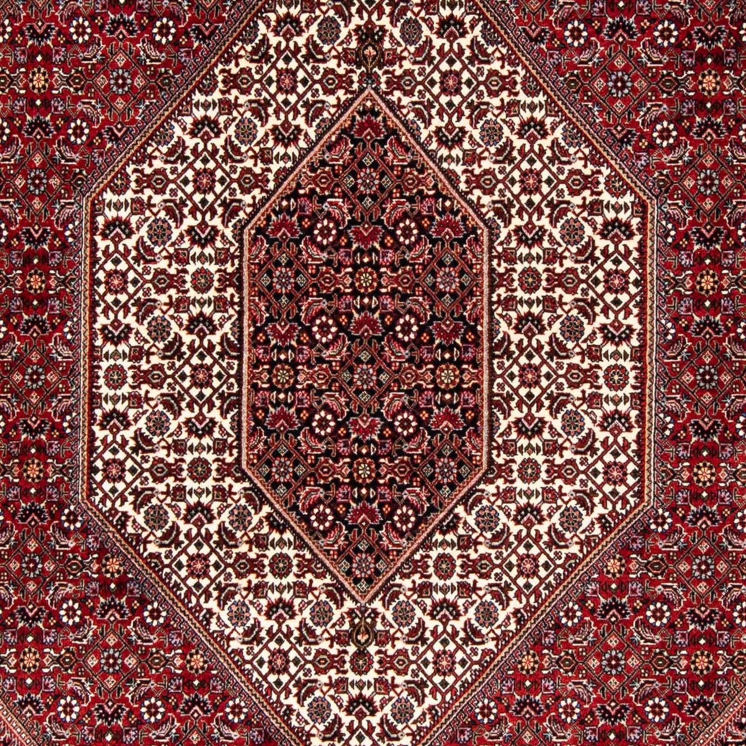 Persisk tæppe - Bijar - 243 x 167 cm - rød