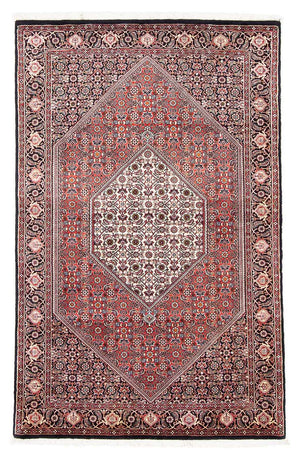 Persisk tæppe - Bijar - 174 x 108 cm - lysrød