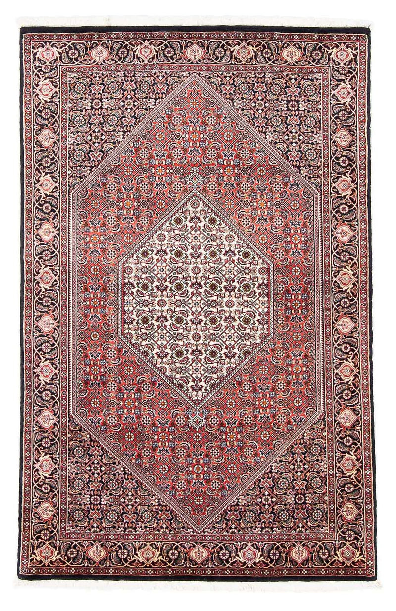 Persisk tæppe - Bijar - 174 x 108 cm - lysrød